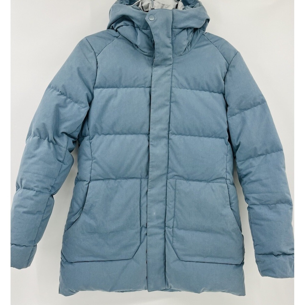 Merrell Down Puffer Parka Coat Jacket Women's Size Small Hooded Microfiber